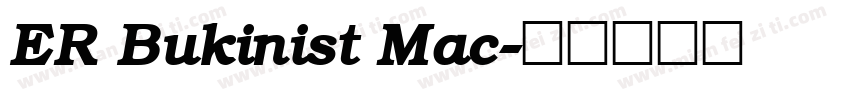 ER Bukinist Mac字体转换